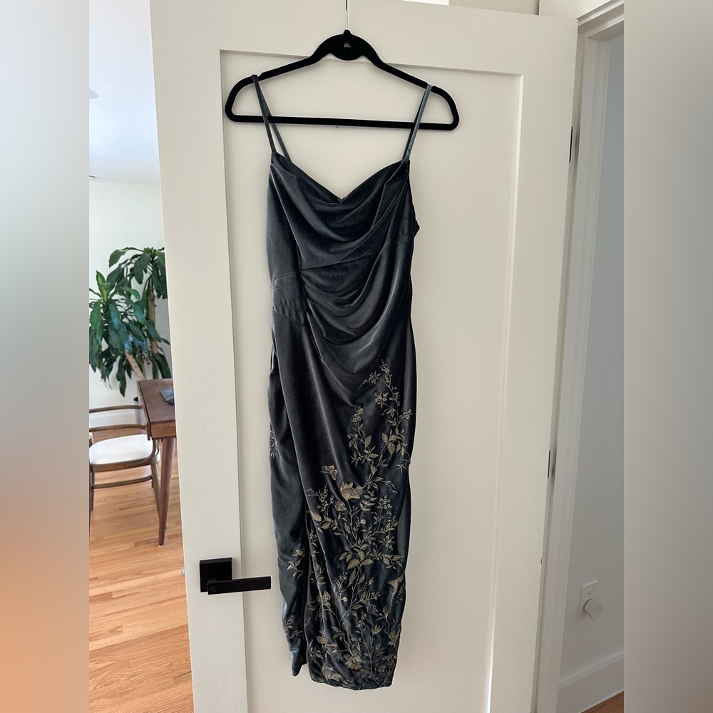 Marchesa Notte Cowl Neck Midi Length
Dress NWT